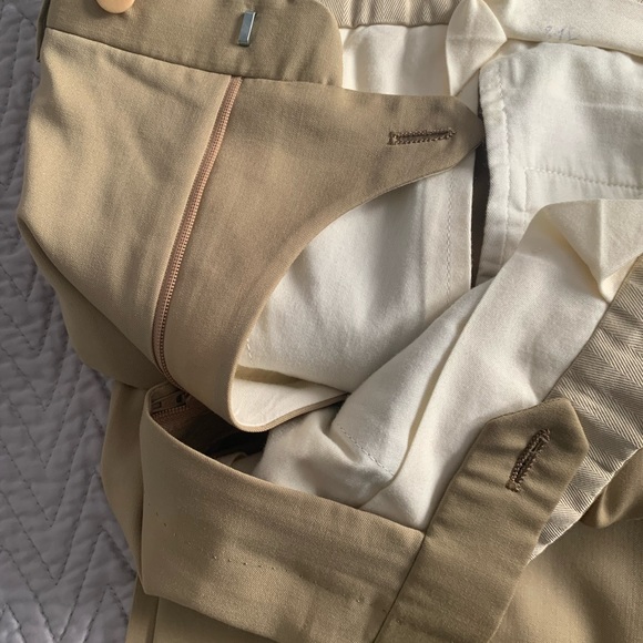 Men’s BRIONI Wool Beige Classic Pants - Picture 5 of 5